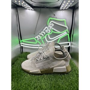 Adidas Shoes Women Size 7.5 NMD R1_V2 Gold Boost White Low Top Athletic Sneakers